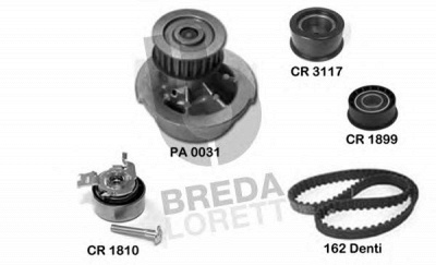 BREDA LORETT kpa0365b -  Водяной насос + комплект зубчатого ремня